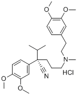 S(?)-Verapamil hydrochloride hydrate структура