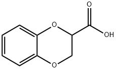 1,4-ベンゾジオキサン-2-カルボン酸 化学構造式