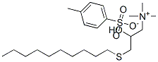 [3-(decylthio)-2-hydroxypropyl]trimethylammonium p-toluenesulphonate|