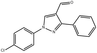 1-(4-CHLOROPHENYL)-3-PHENYL-1H-PYRAZOLE-4-CARBALDEHYDE Structure