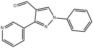 1-苯基-3-(吡啶-3-基)-1H-吡唑-4-甲醛,36640-50-3,结构式