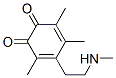 3,5-Cyclohexadiene-1,2-dione, 3,4,6-trimethyl-5-[2-(methylamino)ethyl]- (9CI) 化学構造式
