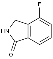 4-フルオロ-2,3-ジヒドロ-1H-イソインドール-1-オン 化学構造式