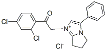 5H-Pyrrolo[1,2-a]imidazolium,  1-[2-(2,4-dichlorophenyl)-2-oxoethyl]-6,7-dihydro-3-phenyl-,  chloride  (9CI),366492-45-7,结构式