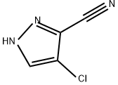 4-Chloro-1H-pyrazole-5-carbonitrile 化学構造式