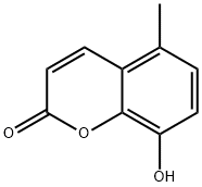 5-methyl-8-hydroxycoumarin Structure