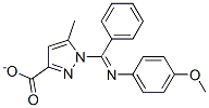 1-(N-(4-methoxyphenyl)benzimidoyl)-5-methyl-3-pyrazolecarboxylate Structure