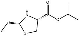 4-Thiazolidinecarboxylicacid,2-ethyl-,1-methylethylester,(2R,4R)-(9CI) Structure