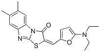 Thiazolo[3,2-a]benzimidazol-3(2H)-one,  2-[[5-(diethylamino)-2-furanyl]methylene]-6,7-dimethyl- 结构式