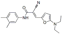 2-Propenamide,  2-cyano-3-[5-(diethylamino)-2-furanyl]-N-(3,4-dimethylphenyl)-|