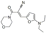 Morpholine,  4-[2-cyano-3-[5-(diethylamino)-2-furanyl]-1-oxo-2-propenyl]-  (9CI) Struktur