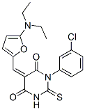 4,6(1H,5H)-Pyrimidinedione,  1-(3-chlorophenyl)-5-[[5-(diethylamino)-2-furanyl]methylene]dihydro-2-thioxo-|