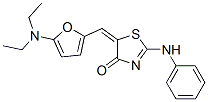 4(5H)-Thiazolone,  5-[[5-(diethylamino)-2-furanyl]methylene]-2-(phenylamino)- 结构式