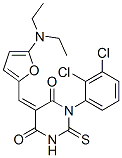 4,6(1H,5H)-Pyrimidinedione,  1-(2,3-dichlorophenyl)-5-[[5-(diethylamino)-2-furanyl]methylene]dihydro-2-thioxo-|