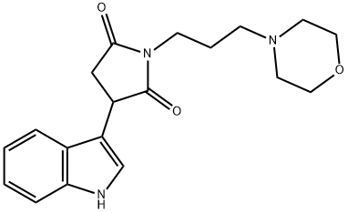 3-(1H-Indol-3-yl)-1-[3-(4-morpholinyl)propyl]-2,5-pyrrolidinedione Structure