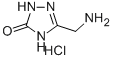 5-(氨基甲基)-1,2-二氢-3H-1,2,4-三唑-3-酮盐酸盐 结构式