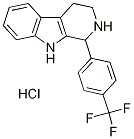 1-[4-(三氟甲基)苯基]-2,3,4,9-四氢-1H-$B-咔啉盐酸盐,367251-31-8,结构式