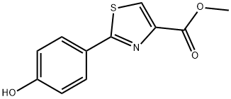 4-Thiazolecarboxylic acid, 2-(4-hydroxyphenyl)-, Methyl ester 结构式