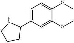 2-(3,4-二甲氧苯基)-吡咯烷, 367281-00-3, 结构式