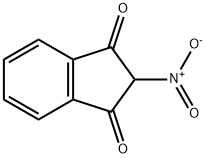 2-ニトロ-1,3-インダンジオン 化学構造式