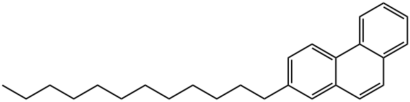 2-ドデシルフェナントレン 化学構造式