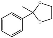 2-甲基-2-苯基-1,3-二氧戊环,3674-77-9,结构式
