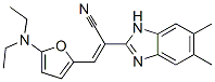 1H-Benzimidazole-2-acetonitrile,  -alpha--[[5-(diethylamino)-2-furanyl]methylene]-5,6-dimethyl- Structure