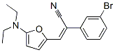 Benzeneacetonitrile,  3-bromo--alpha--[[5-(diethylamino)-2-furanyl]methylene]- Structure