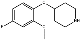 4-(4-FLUORO-2-METHOXYPHENOXY)PIPERIDINE Structure