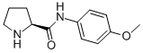 (S)-PYRROLIDINE-2-CARBOXYLIC ACID (4-METHOXY-PHENYL)-AMIDE 化学構造式