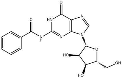 N2-苯甲酰基-D-鸟苷, 3676-72-0, 结构式