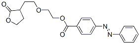 4-(Phenylazo)benzoic acid 2-[2-(tetrahydro-2-oxofuran-3-yl)ethoxy]ethyl ester,36763-89-0,结构式