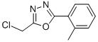 2-(chloromethyl)-5-(2-methylphenyl)-1,3,4-oxadiazole Structure