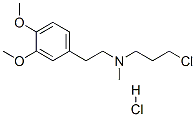 N-(3-chloropropyl)-3,4-dimethoxy-N-methylphenethylamine hydrochloride, 36770-75-9, 结构式