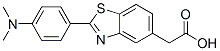 2-[4-(Dimethylamino)phenyl]-5-benzothiazoleacetic acid 结构式