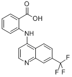 2-((7-(trifluoromethyl)-4-quinolinyl)amino)benzoic acid 结构式