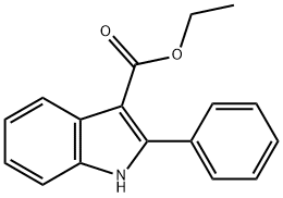 2-フェニルインドール-3-カルボン酸エチル 化学構造式