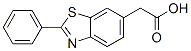 2-Phenyl-6-benzothiazoleacetic acid Structure