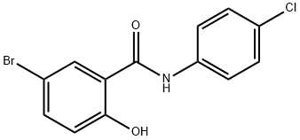 5-ブロモ-4'-クロロサリチルアニリド 化学構造式