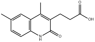 3-(2-HYDROXY-4,6-DIMETHYL-QUINOLIN-3-YL)-PROPIONIC ACID 化学構造式