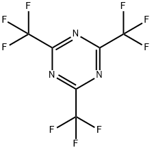 2,4,6-Tris(trifluoromethyl)-1,3,5-triazine Struktur