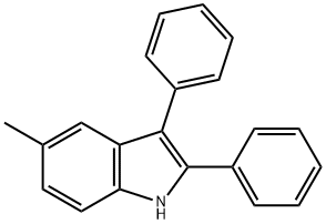 5-甲基-2,3-二苯基吲哚 结构式
