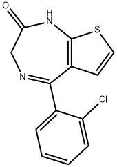 5-(2-chlorophenyl)-1,3-dihydro-2H-thieno(2,3-e)(1,4)diazepin-2-one|5-(2-氯苯基)-1H-噻吩并[2,3-E][1,4]重氮基庚英-2(3H)-酮