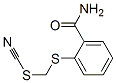 Thiocyanic acid, 2-(aminocarbonyl)phenylthiomethyl ester Structure