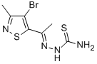 Methyl(4-bromo-3-methyl-5-isothiazolyl) ketone thiosemicarbazone Structure
