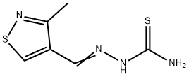 3-Methyl-4-isothiazolecarbaldehyde thiosemicarbazone 结构式