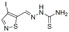 4-ヨード-5-イソチアゾールカルボアルデヒドチオセミカルバゾン 化学構造式