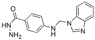 p-[(1H-Benzimidazol-1-ylmethyl)amino]benzohydrazide 结构式