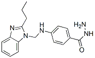 p-[[(2-Propyl-1H-benzimidazol-1-yl)methyl]amino]benzohydrazide 结构式