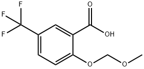 2-甲氧基甲氧基-5-(三氟甲基)苯甲酸 结构式